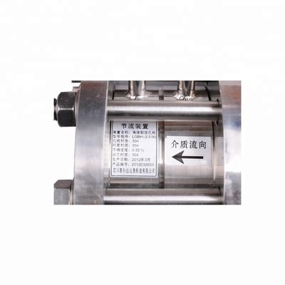 Instrumento de las placas de orificio del flujómetro de la placa de orificio de la presión diferenciada del metro de flujo